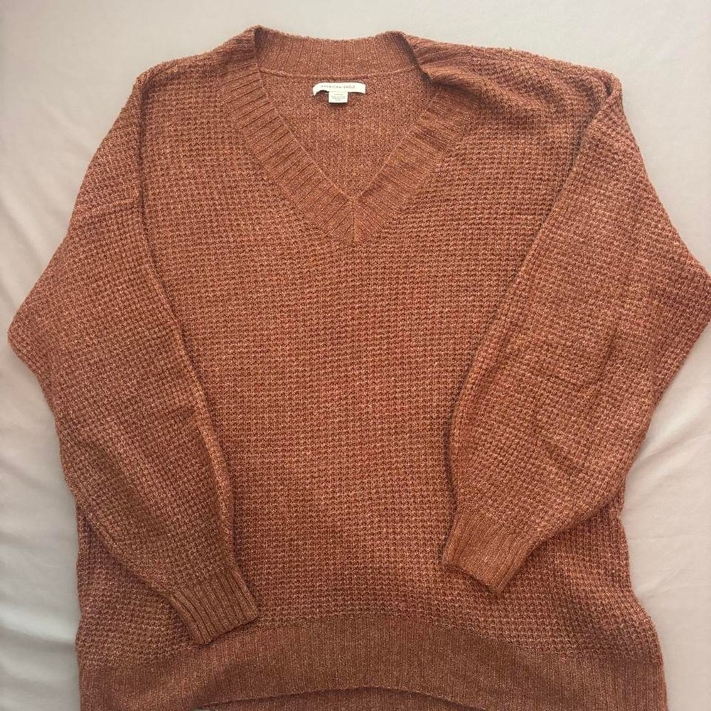 American eagle waffle knit sweater